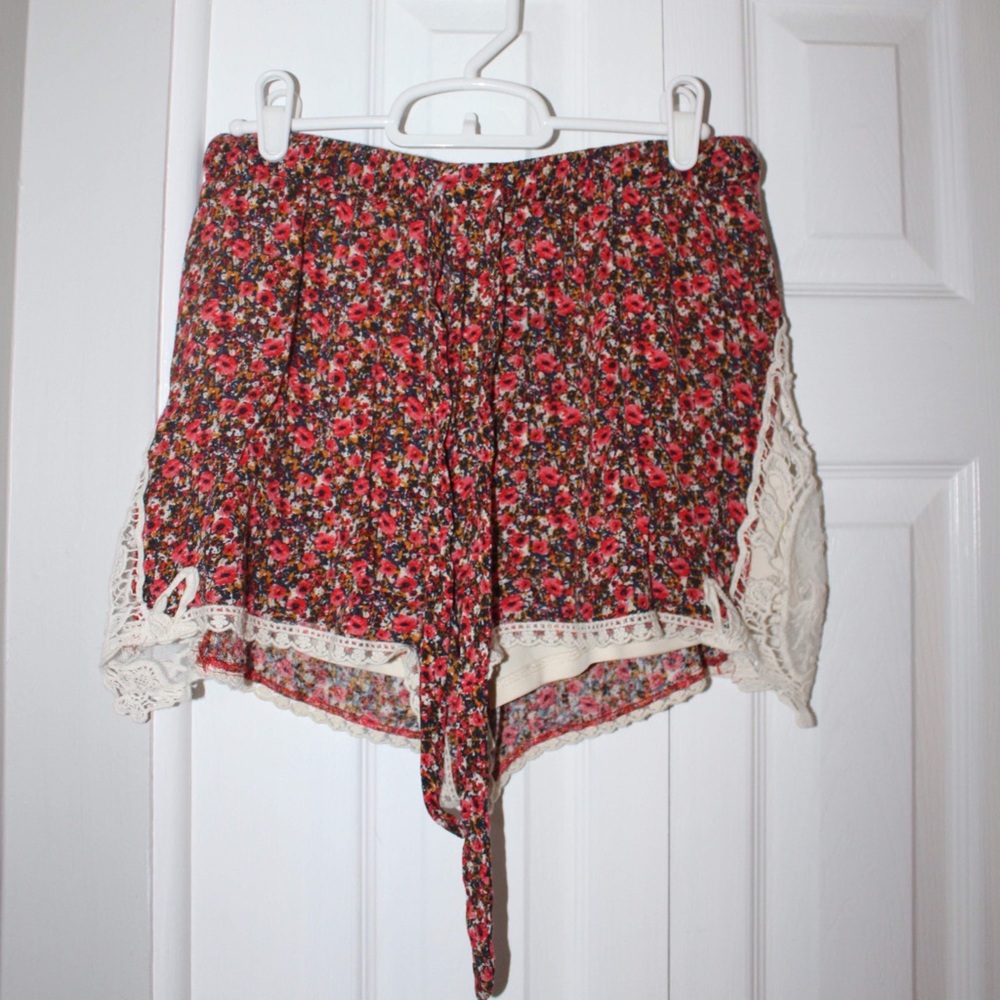 Vibrant Flower Shorts
